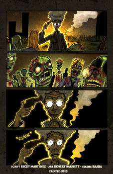 Zombie Comic Page 3 Colors