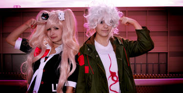 Enoshima Junko and Komaeda Nagito