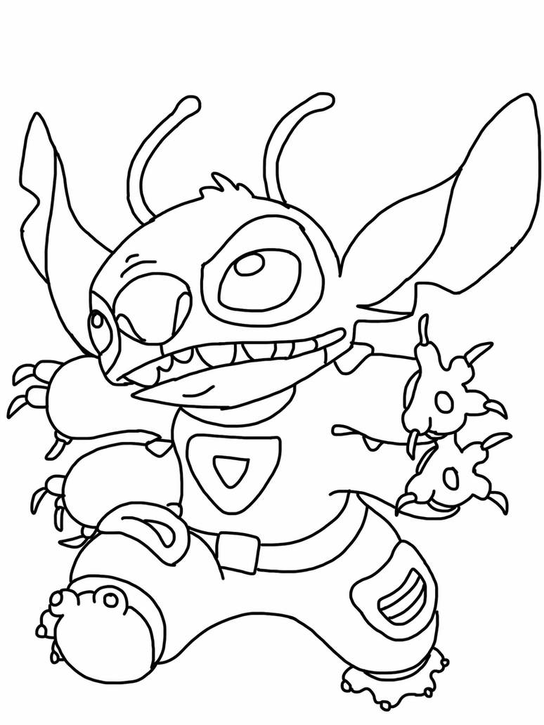 Stitch coloring page by Angrybird54 on DeviantArt