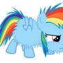 Fluffy Rainbow Dash Accurate Hair