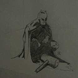 Working nights doing a dark knight doodle