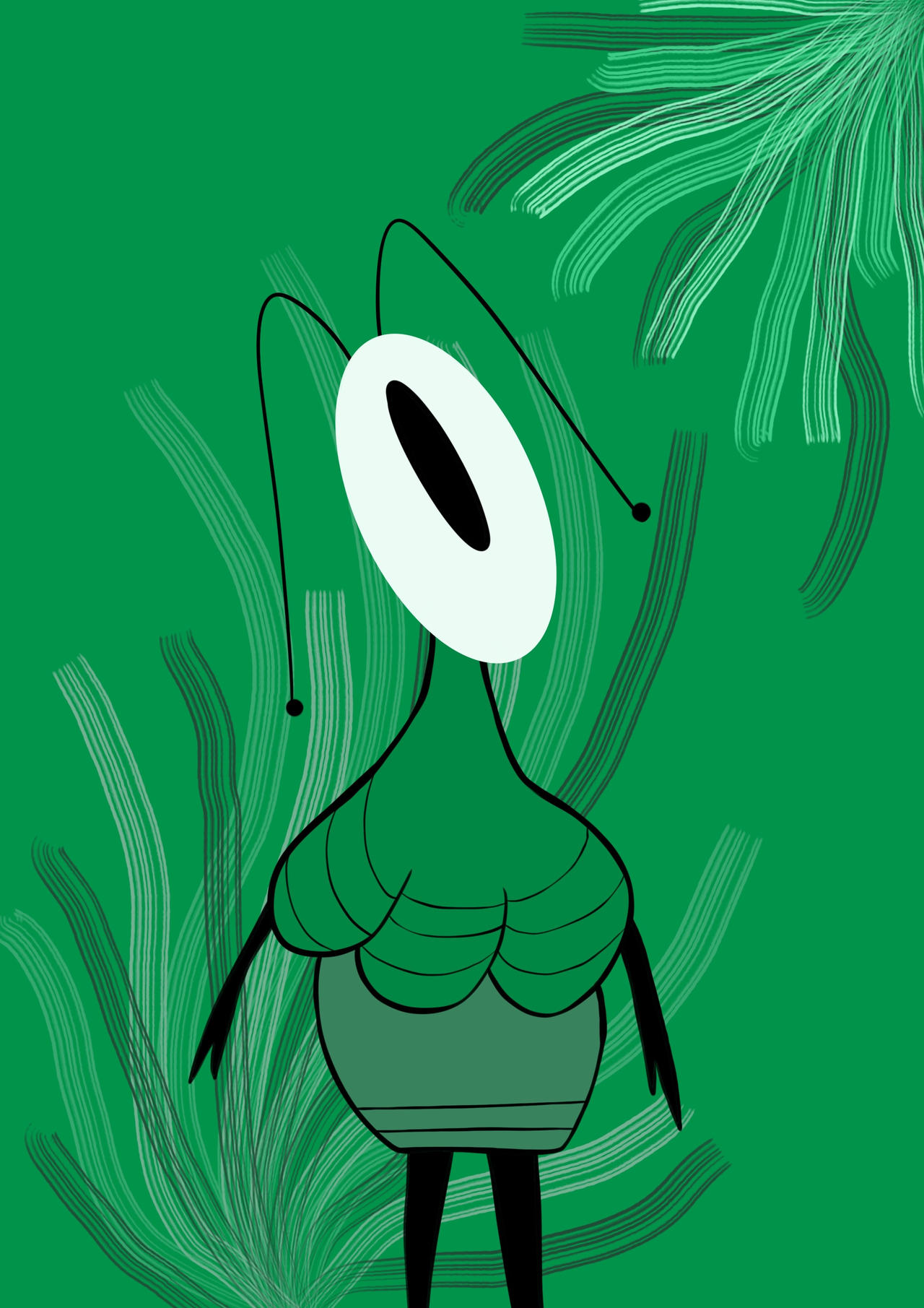 Wave String Green Bug by meganlowesmith on DeviantArt