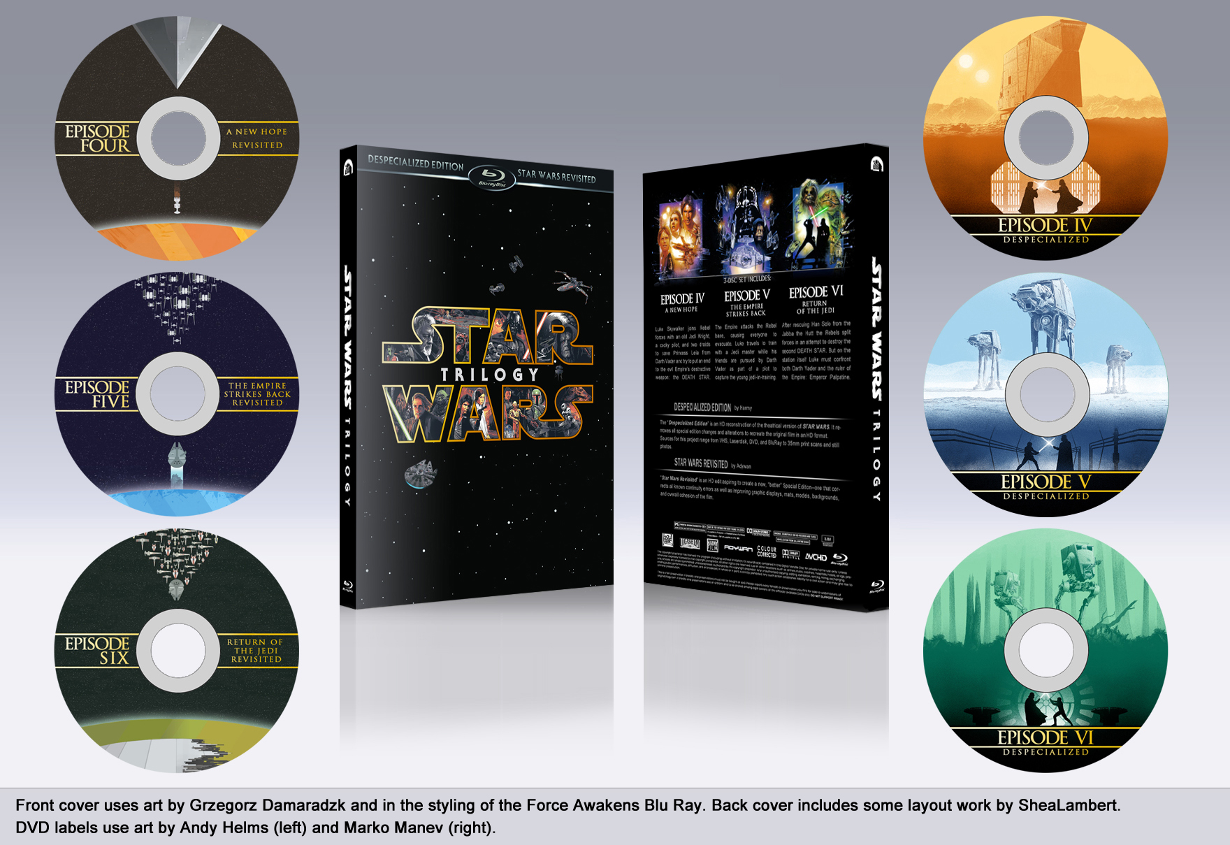 Star wars dvd labels
