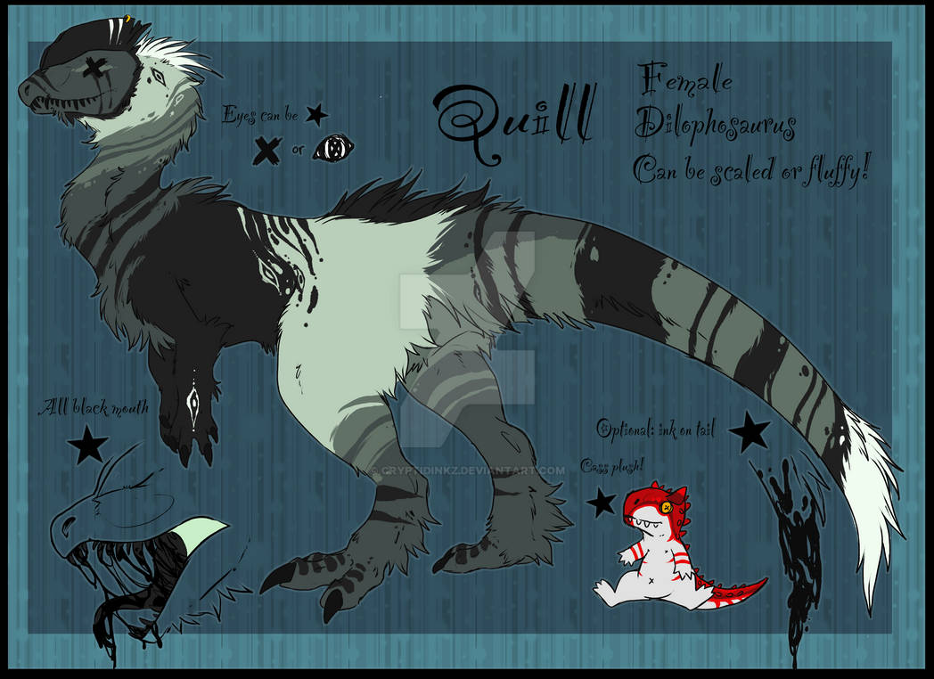 Quill Raptor Quill by CryptidInkz on DeviantArt