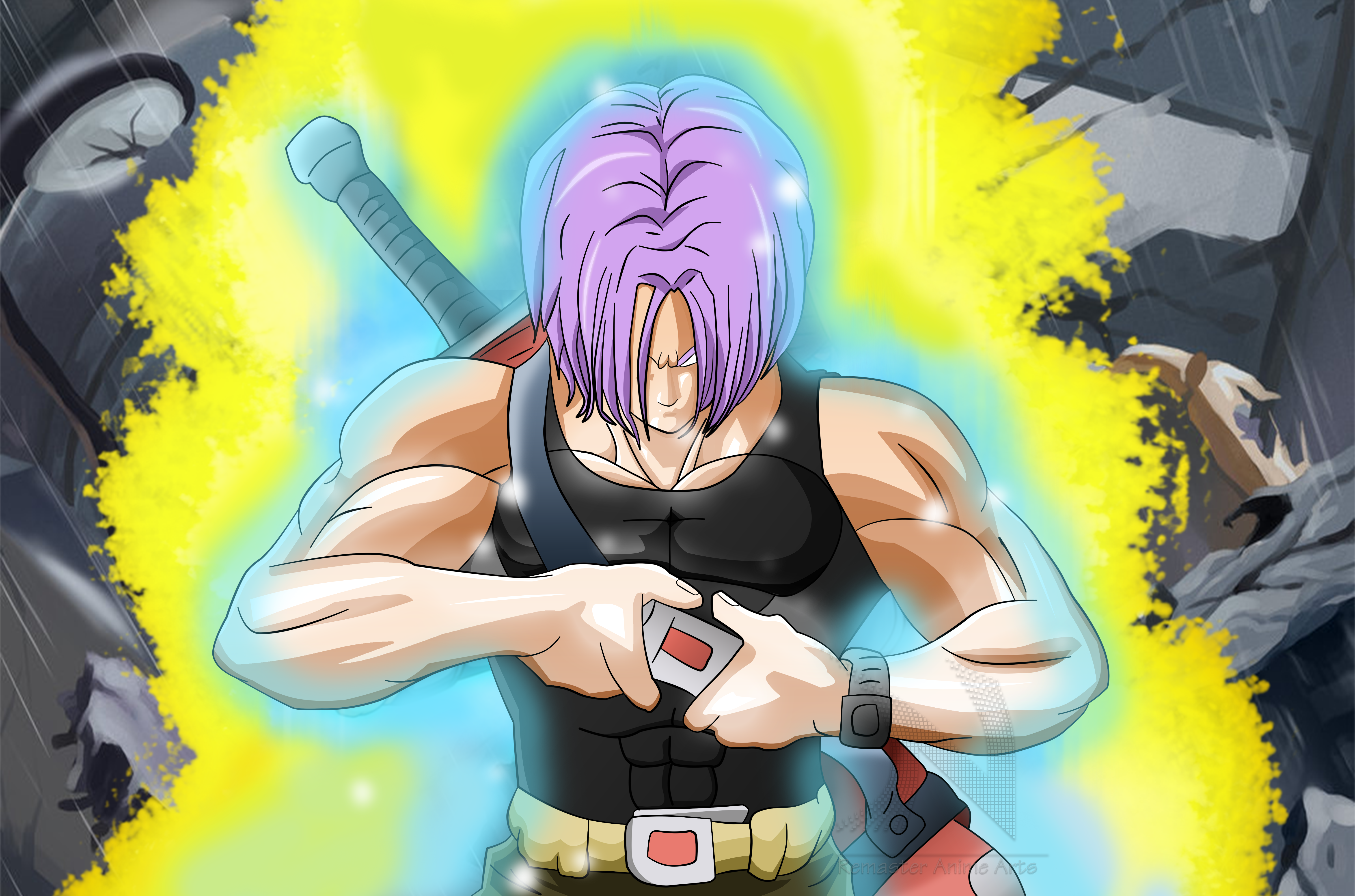 Trunks ssj rage by DragonmarcZ33 on DeviantArt