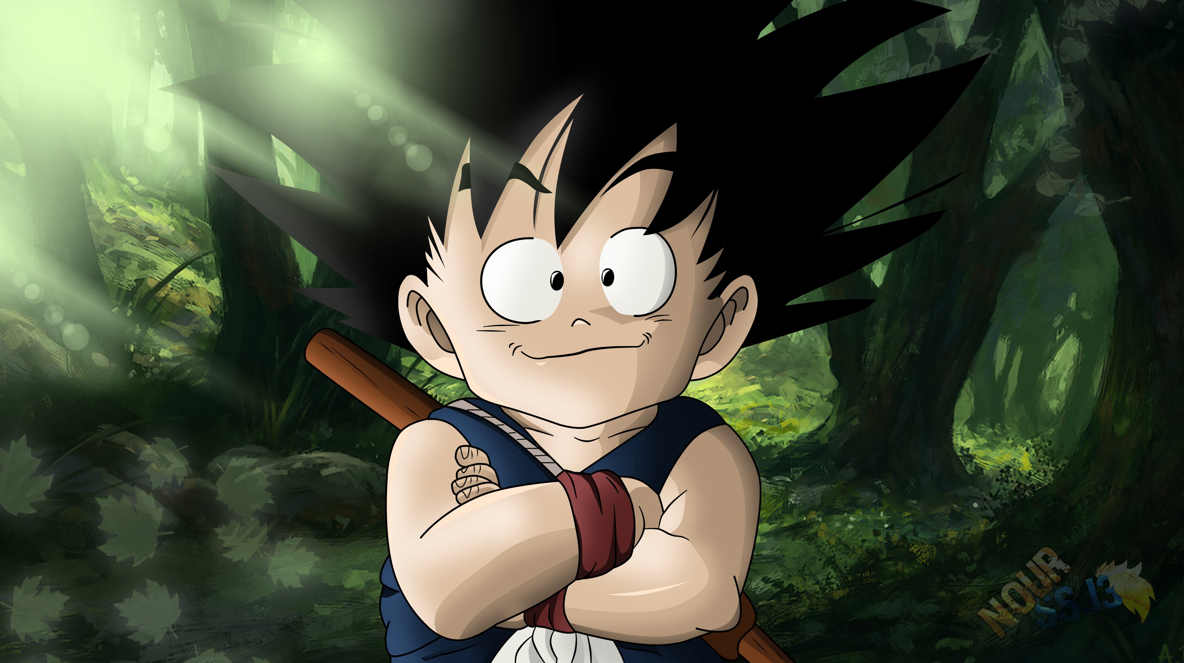 Kid Goku Jungle by nourssj3 on DeviantArt