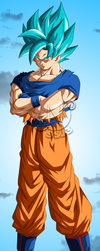 Goku SSj Blue render by nourssj3