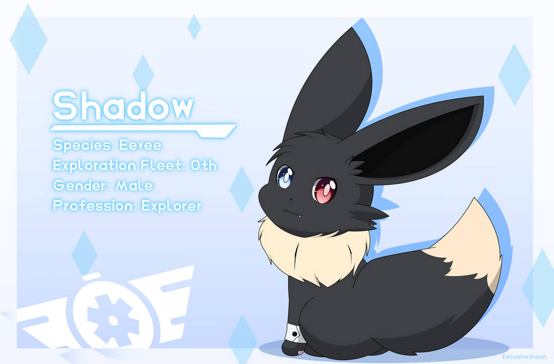 Shadowee Shadow the eevee by EelusiveMoon on DeviantArt