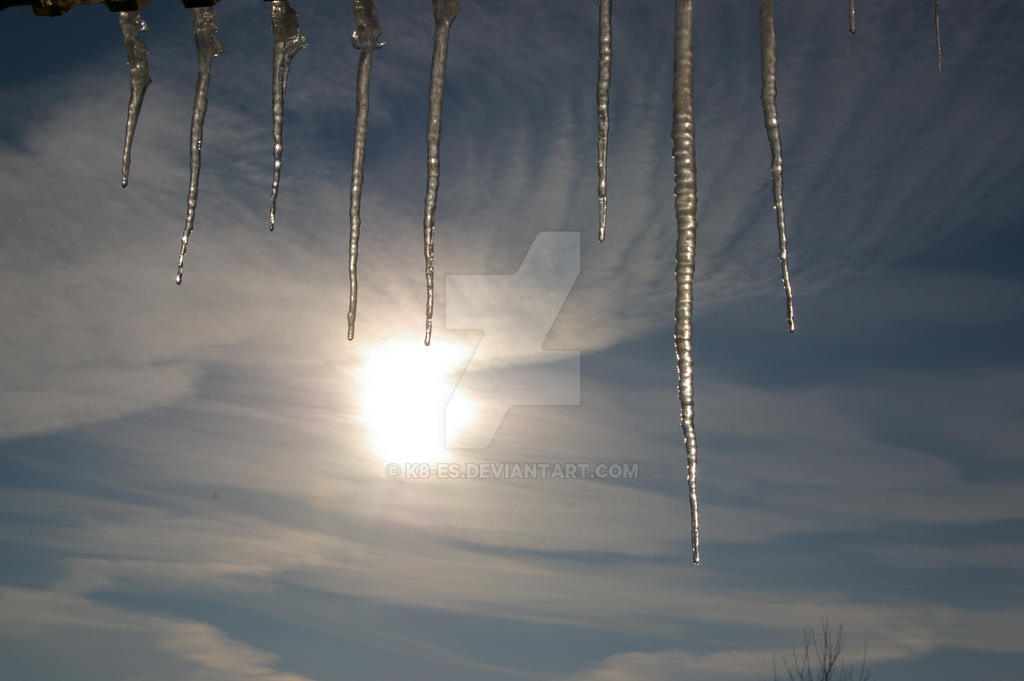 Winter, icicles