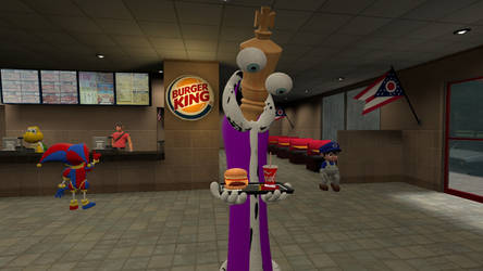 Kinger goes to Burger King by ASmithartist123