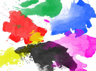 Watercolor splatter brushes photoshop