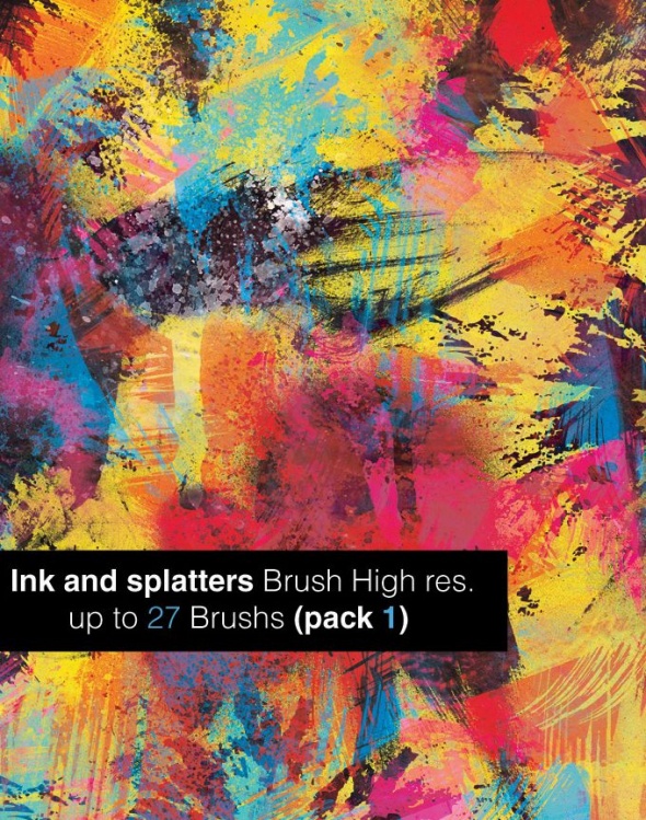 Ink And Splatters Brushes