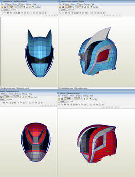 casco power ranger pepakura