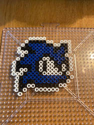 Gotta Go Fast! [Sonic the Hedgehog Perler Magnet]