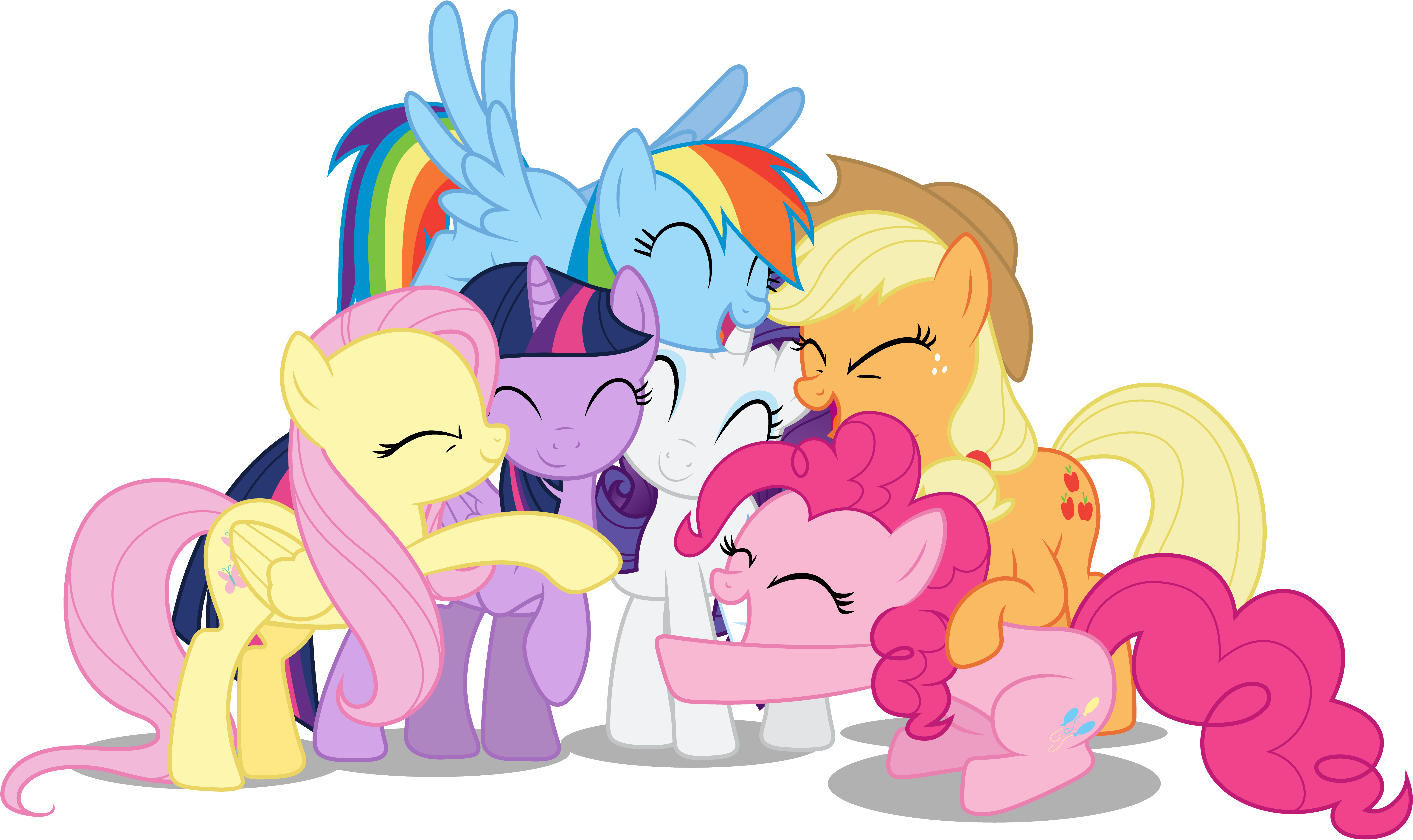 Mane Six Group Hug S5