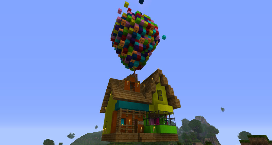 Minecraft Up House by project-offset