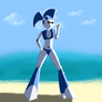 XJ-9 Jenny Wakeman at the beach