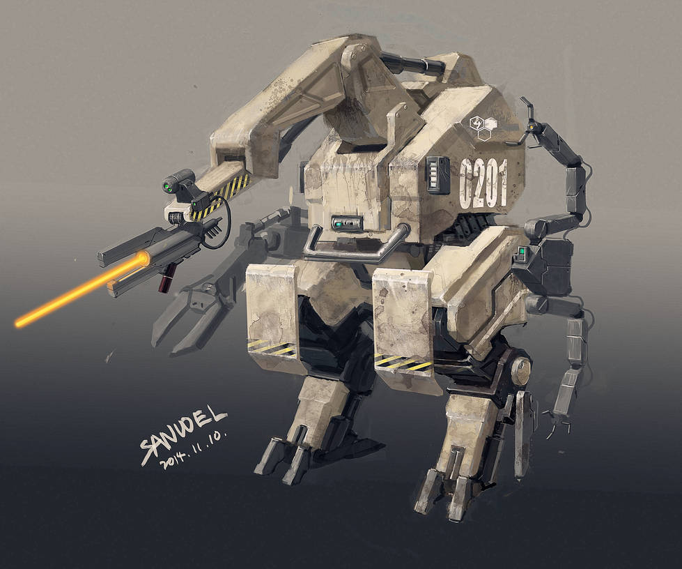 multifunction work mecha by marksanwel on DeviantArt