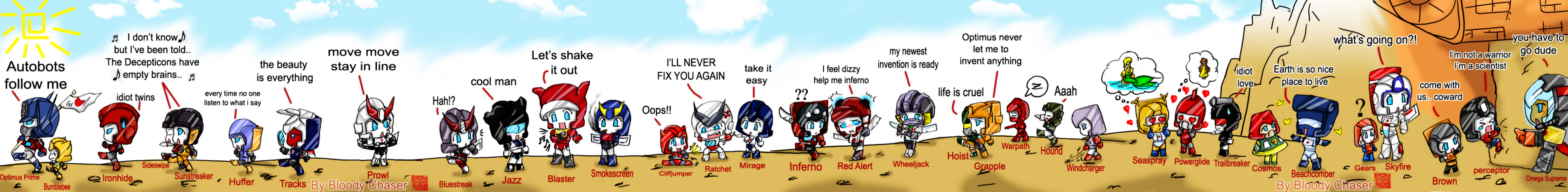 Autobots Chibi_Roll Out_