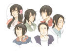 East Asian kids by fennari
