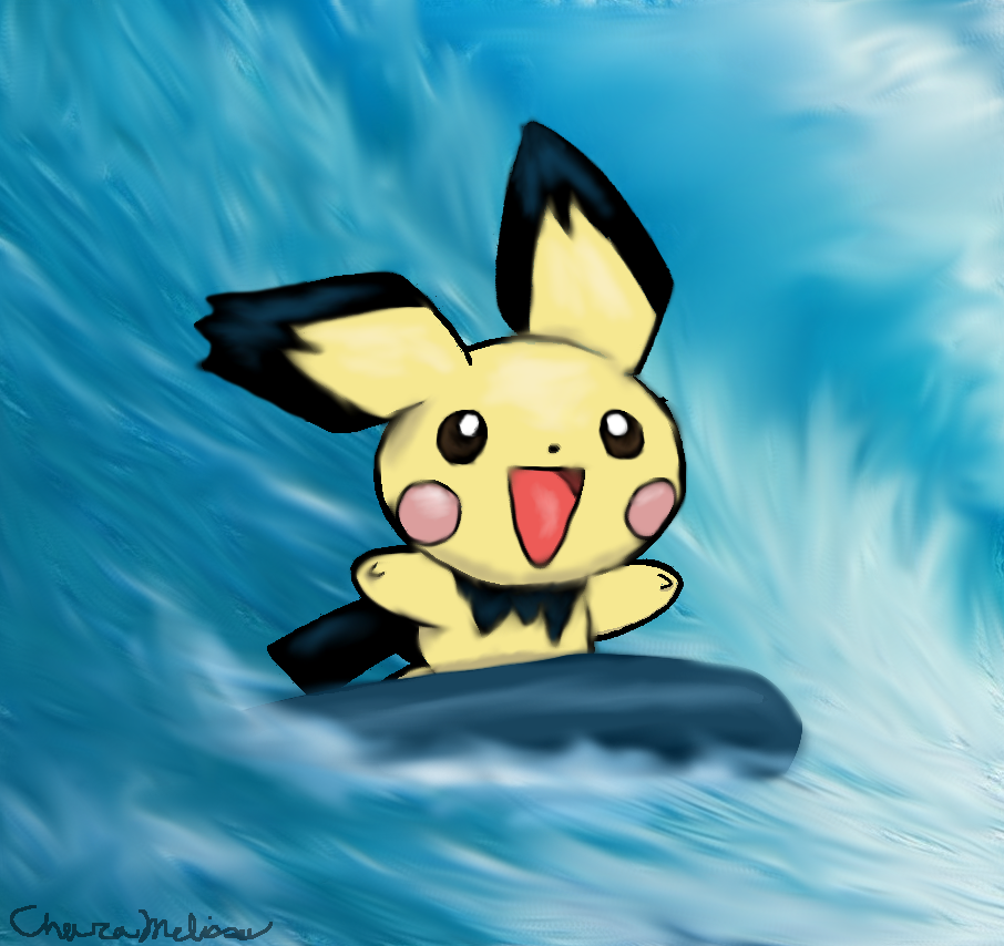 Alana the Surfing Pichu