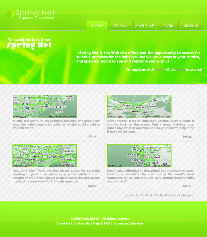 Spring.net Internet Logo Spring Net by ARTiiSTiiC09 on DeviantArt