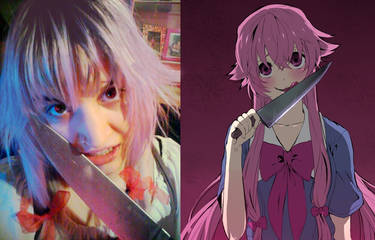 Improvised cosplay of Gasai Yuno