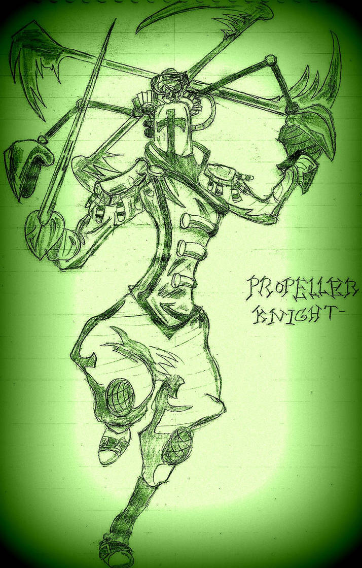 Propeller knight (Shovel knight doodle)