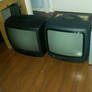 Three old Televisions