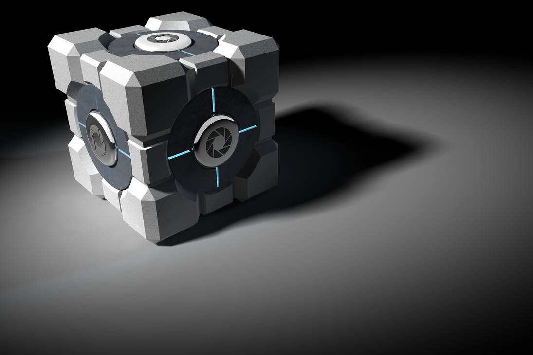 Portal cube. Кубик компаньон портал 2. Кубик из Portal 2. Portal 2 Cube Companion. Portal 1 куб компаньон.