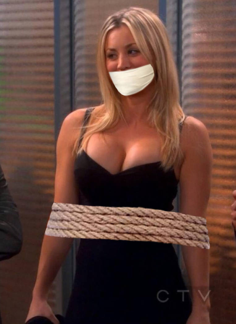 Kaley Cuoco Rope Tied and OTM Gagged 2 by Goldy0123 on DeviantArt.