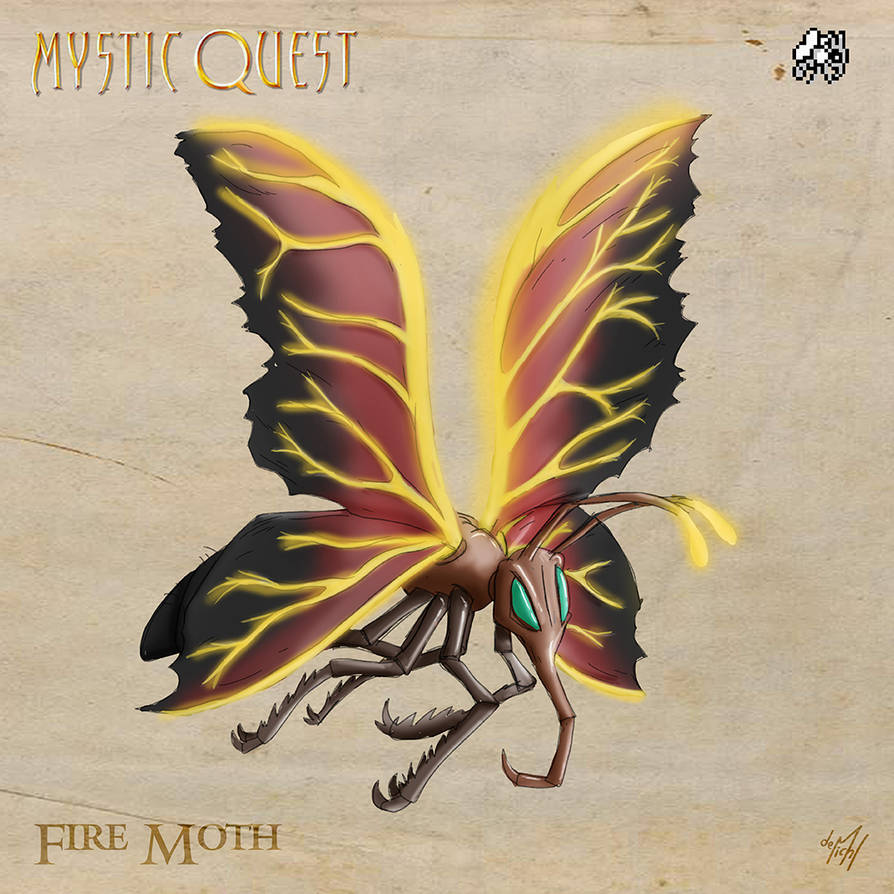Fire Moth | Mystic Quest-Reimagination by de-Michl on DeviantArt