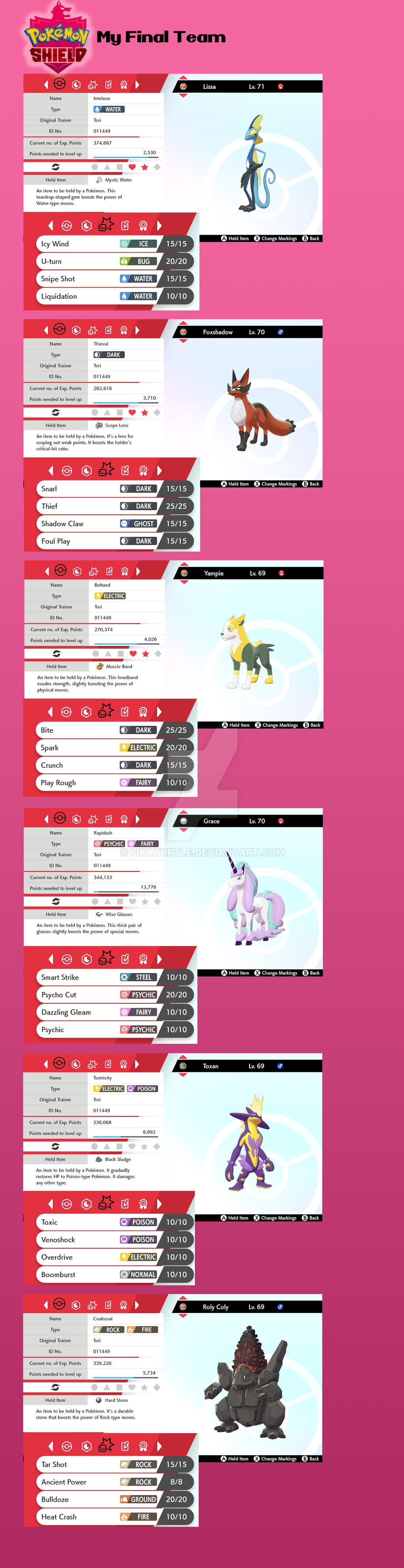 Shield Team Script Pokemon Shield Team by Pikaturtle on DeviantArt