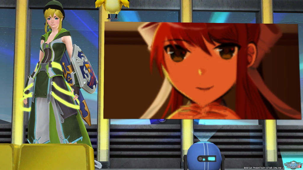 Just Monika - PSO2 Symbol Art by Jay6x on DeviantArt