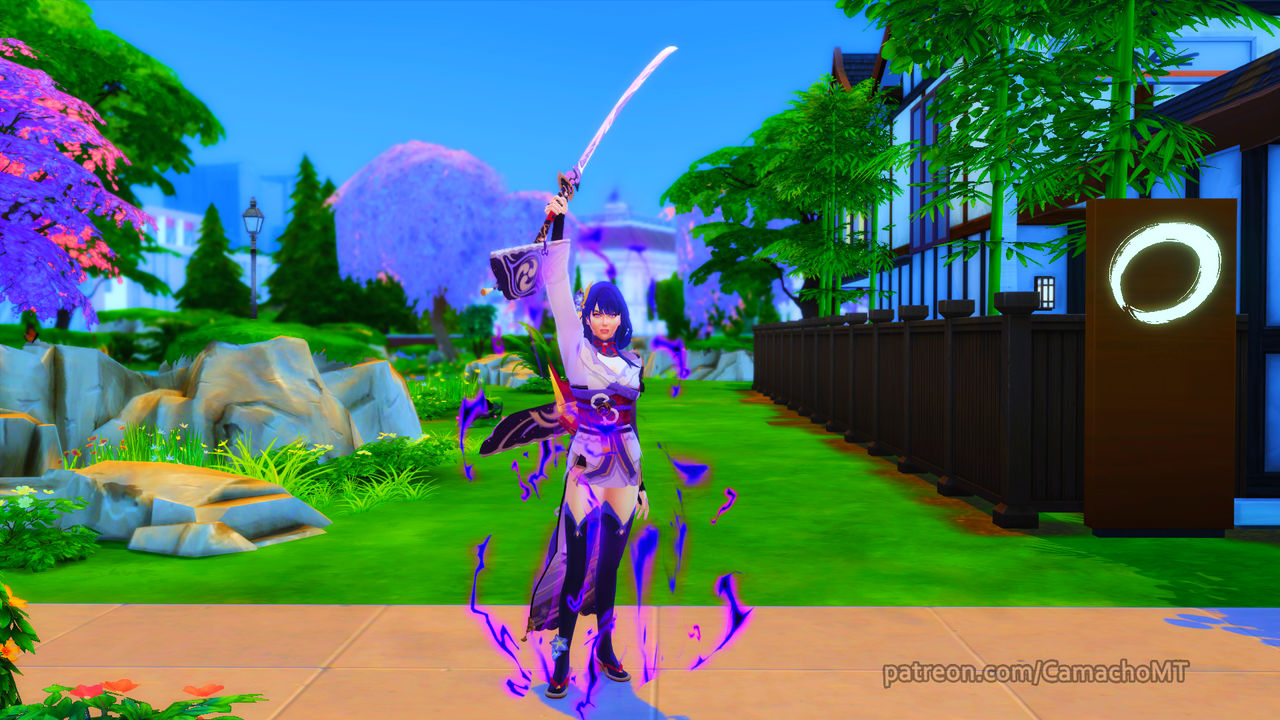 Shogun Raiden - Genshin Impact - Sims 4 by CamachoMT on DeviantArt