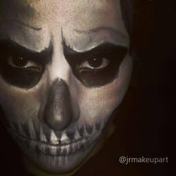 Skull makeup art