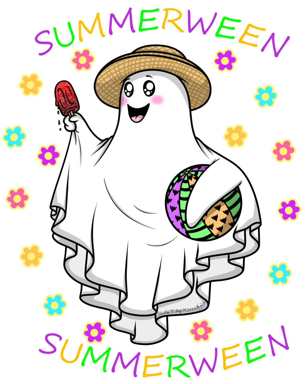 Summerween Pic SummerWeen Ghost by Colorfulmoongato on DeviantArt