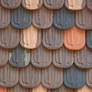 Castle Roof Tiles texture stock