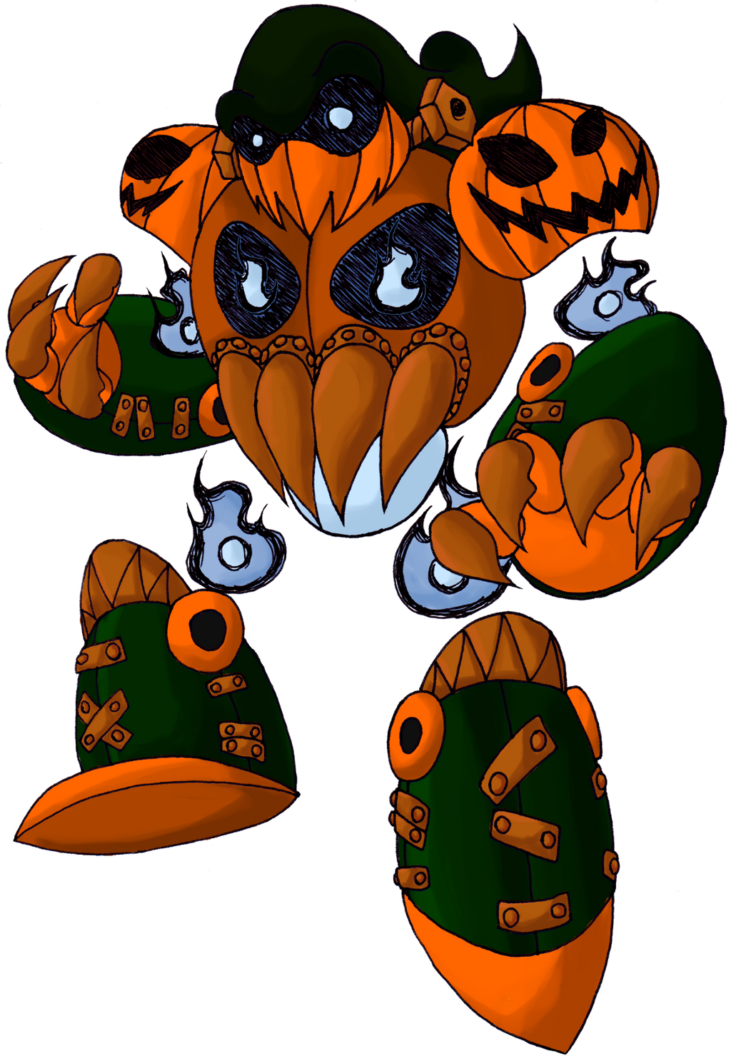 Robot Master OC - WispMan by LukeTheRipper