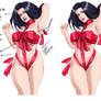 Valentine's Pin-Up Before-After