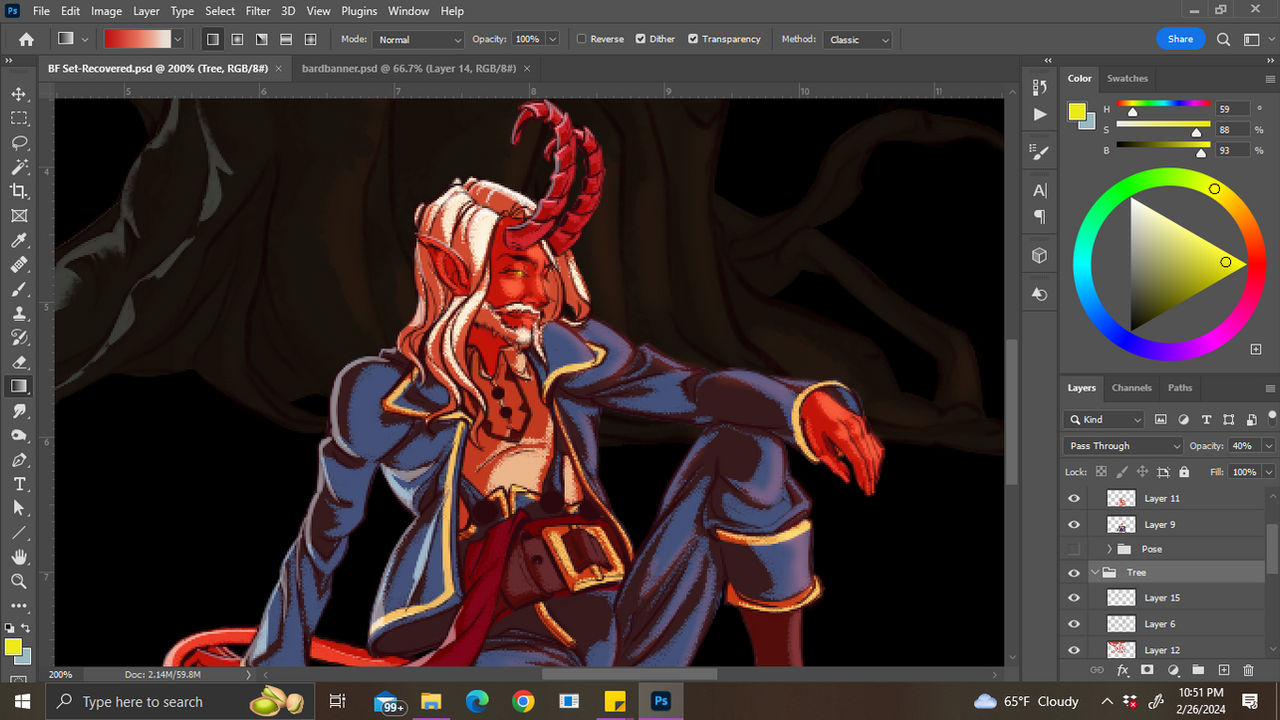 Bard WIP Lighting Part 2 (close up)
