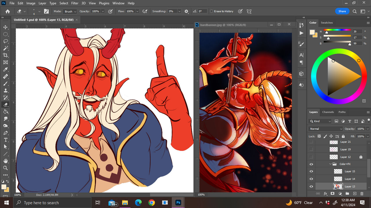 Bard WIP Gesture 2 'Fun Fact!' Cont'd