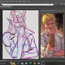Bard Gesture 1B WIP Lines Complete wide shot