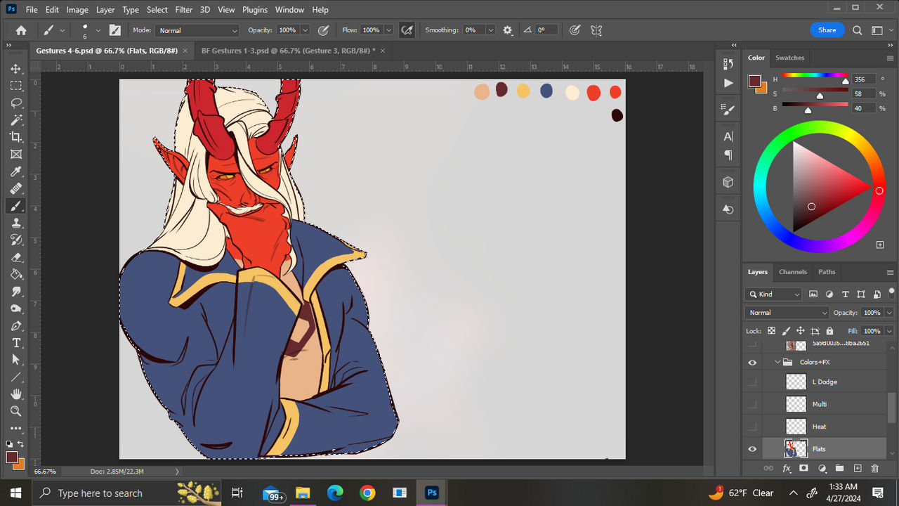 Bard Gesture 1B WIP Flats