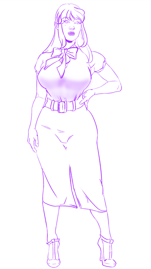 Yuna Kasai 91624 Lineart