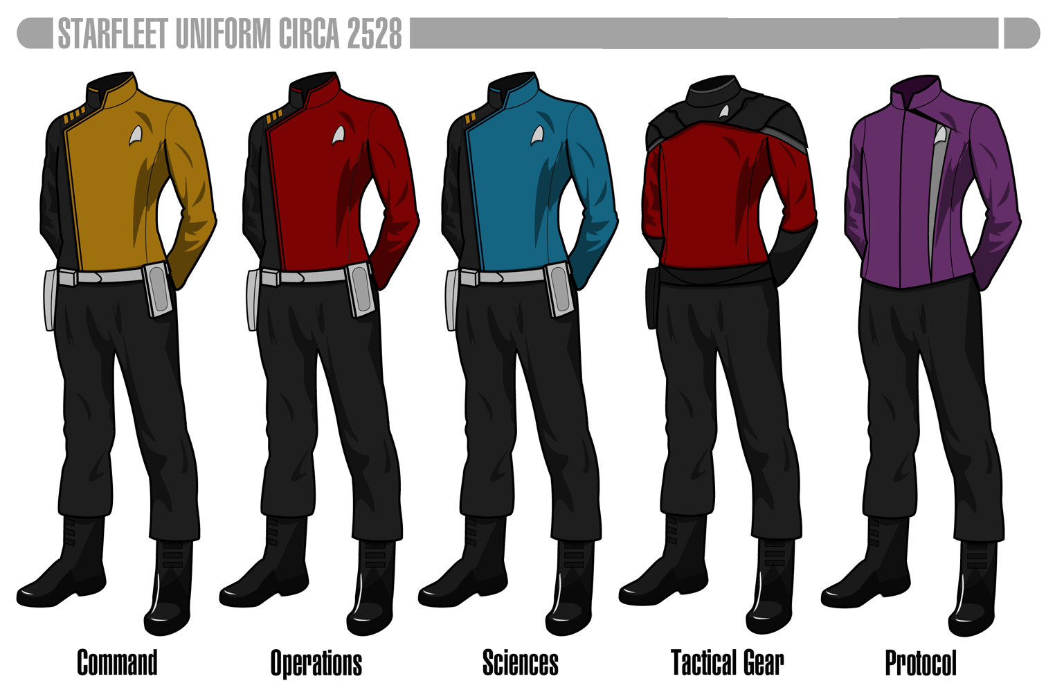 Committee Uniform Commission: Starfleet Uniform 2528(Cancelled Show) by HaphazArtGeek on ...