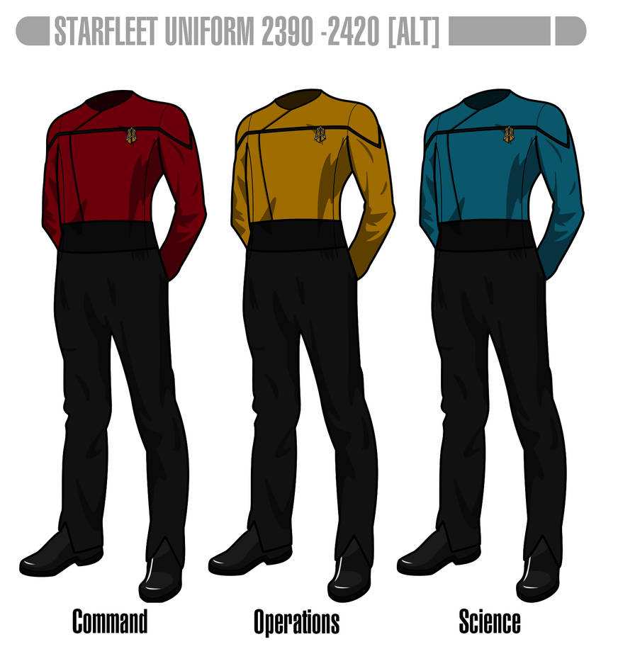 Starfleet Uniforms - All Good Things/Endgame (W) by HaphazArtGeek on ...