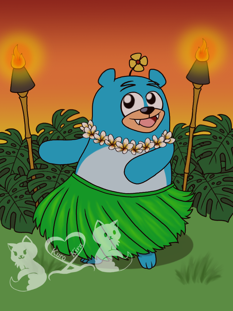 Hula Dancing with 505 by Kuro2Kira on DeviantArt