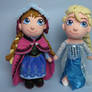 Sisters of Arendelle - Anna and Elsa plushies