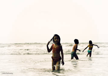 Family beach day